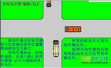 让行规则:让右方道路的来车先行